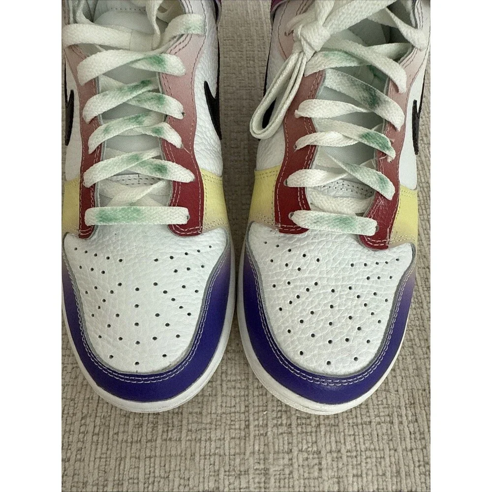 Nike Dunk High SE Women's Athletic Sneaker Multicolor, Size 8 - Picture 8 of 9
